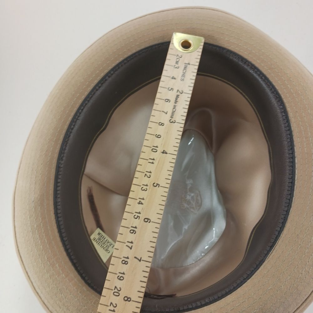 Dobbs 5th Ave. New York Vintage 1960s Fedora  Leather/Suede Banded Side Buckle.. - Picture 8 of 10